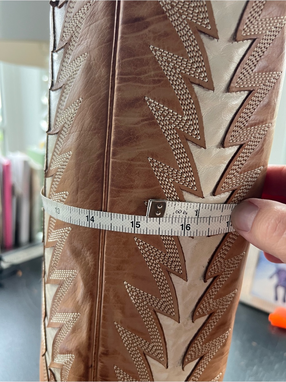 Stetson Ladies Johnnie 16” shaft snip toe boots- NWT- 10.5 - Picture 11 of 11